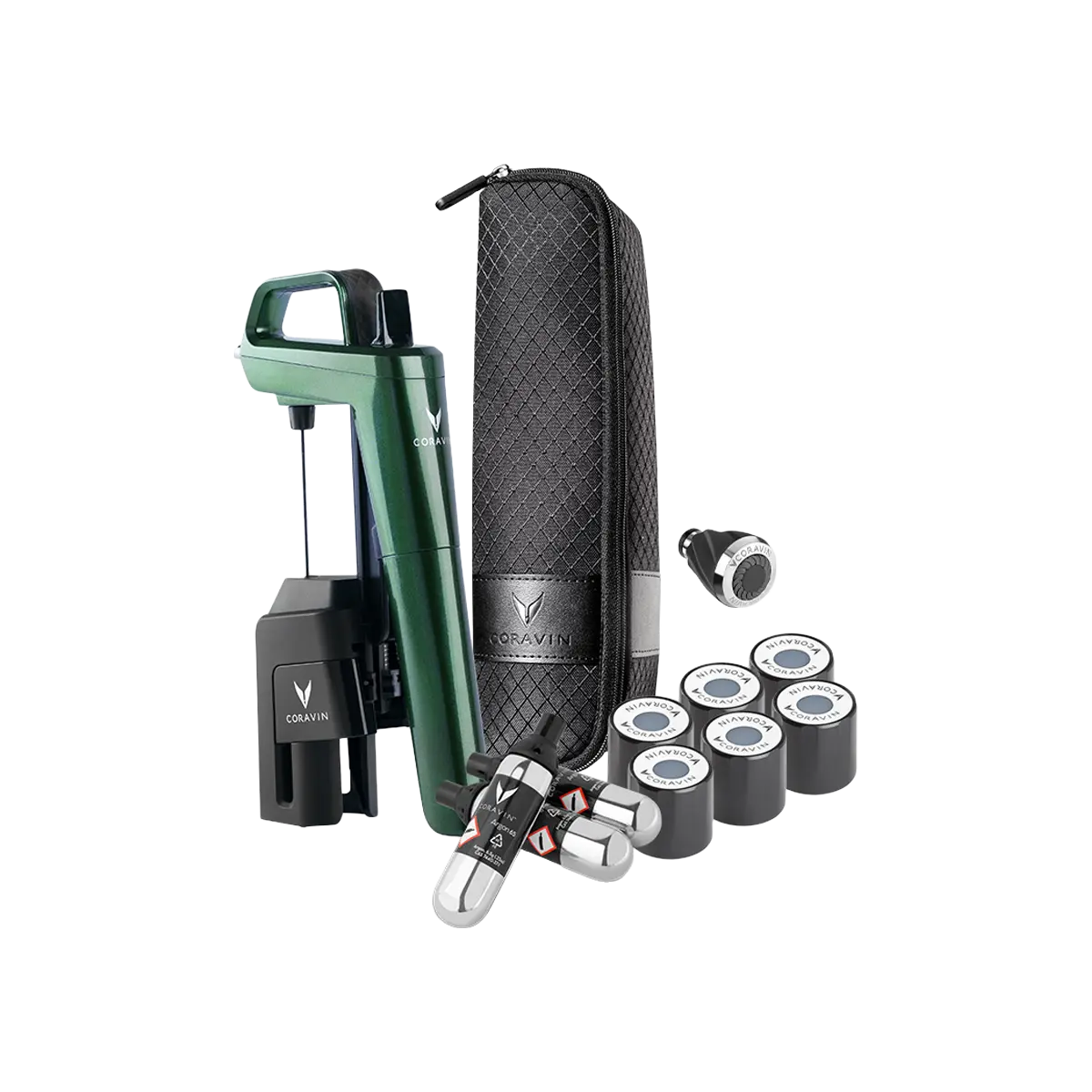 Coravin Timeless Six+ Green | Wineandbarrels